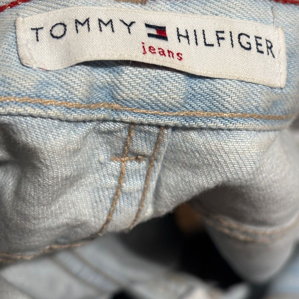 Y2K Tommy Hilfiger Light Blue Women's Straight Leg Jeans Size 8 - Picture 5 of 8